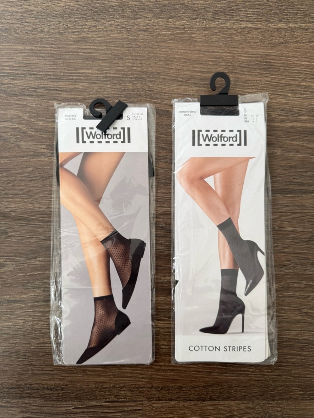 Wolford Black & Anthracite Packaged Socks (2 Pairs)